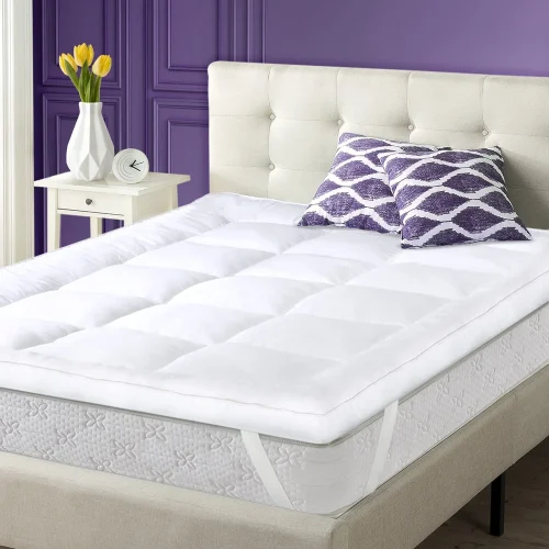 Waterproof-Mattress-Topper-Elastic-Straps-Knit-that-Fits-Gul-A-Classic-Soft-and-Comfortable-White-1